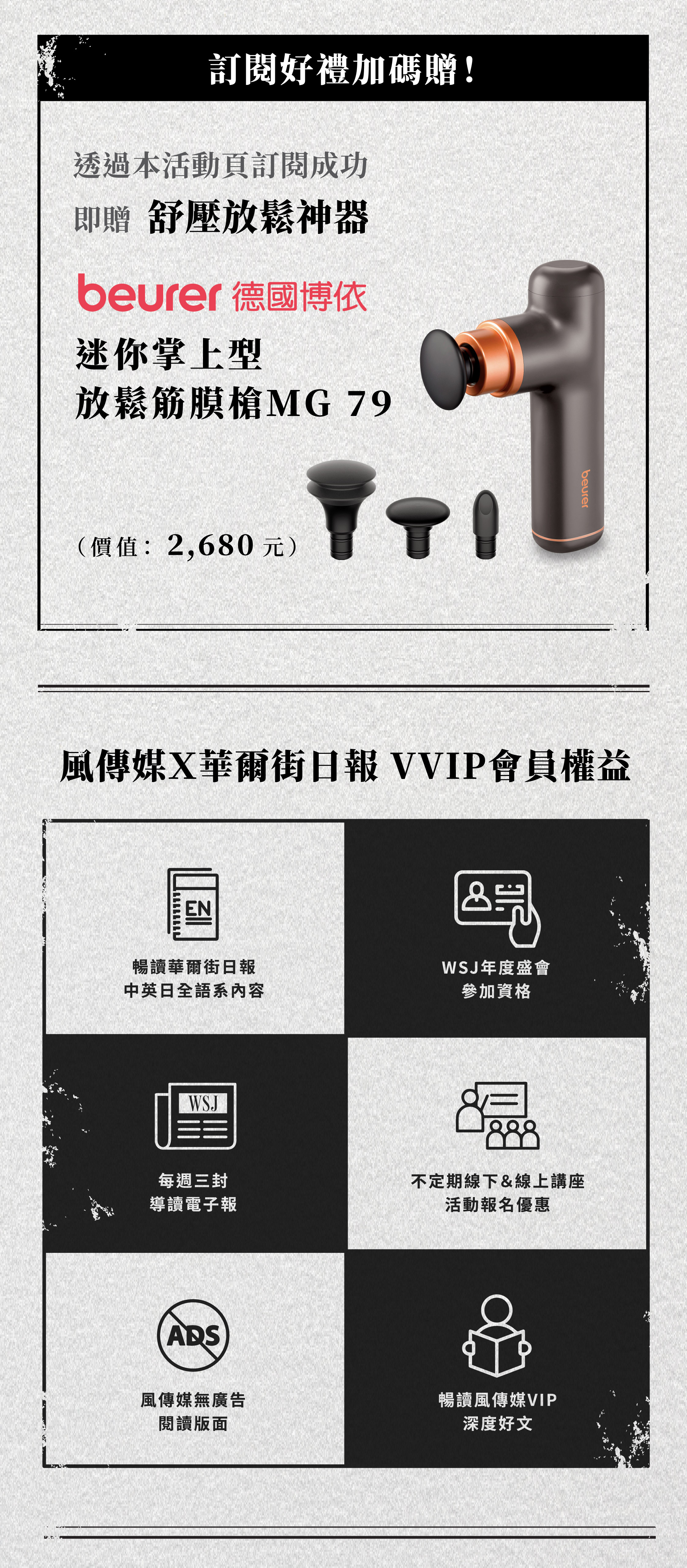 翁履中教授推薦華爾街日報訂閱方案